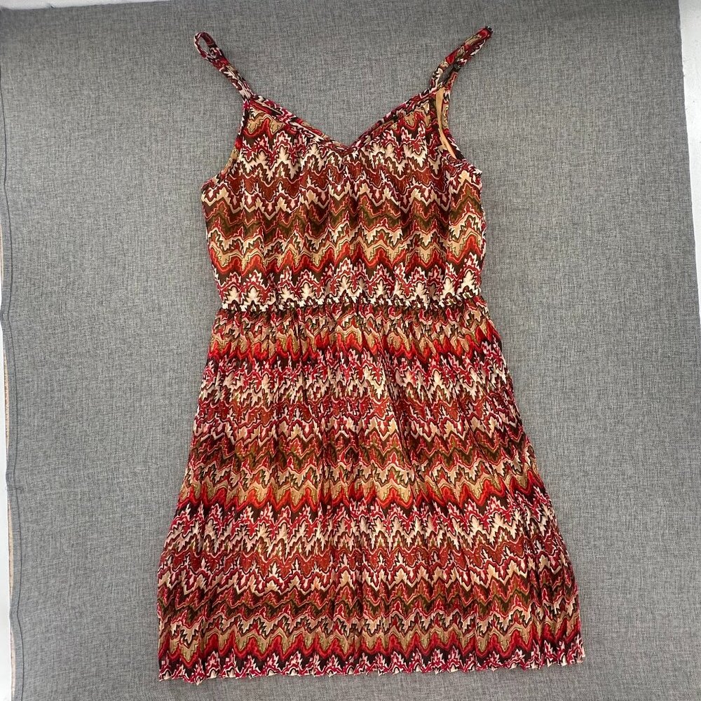Angie Boho Dress Sleeveless Lined Medium V-Neck Adjustable Straps